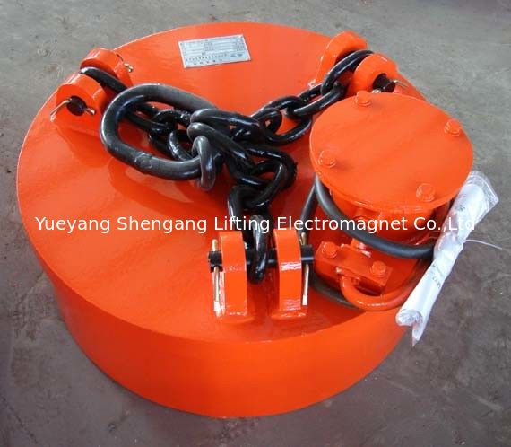 Handle Industrial Lifting Magnets , Magnetic Lifting Tool Crane Strong Attraction Force